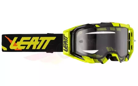 Motocyklové okuliare Leatt Velocity 5.5 V23 žlté fluo čierne dymové šedé sklo 58%-1