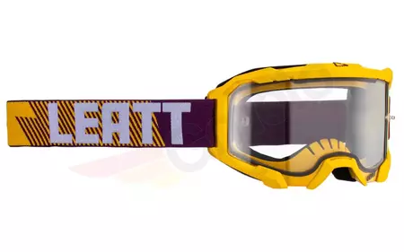 Leatt Velocity 4.5 V23 motocikla brilles dzeltenas fluo violeti caurspīdīgas 83%-1