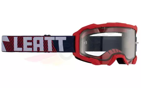 Gafas de moto Leatt Velocity 4.5 V23 negro rojo cristal transparente 83%.-1