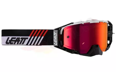 Leatt Velocity 6.5 V23 Iriz óculos de motociclismo preto branco vermelho espelho 28% - 8023020130