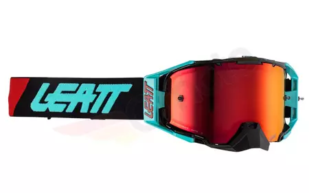 Óculos de proteção para motociclistas Leatt Velocity 6.5 V23 Iriz azul preto vermelho espelho 28%-1