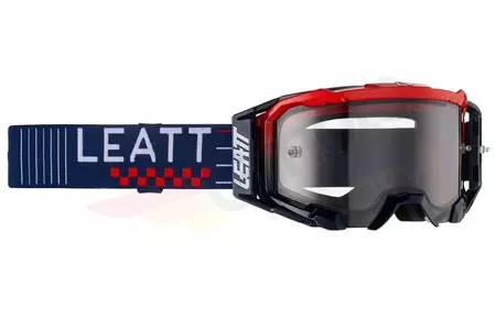 "Leatt Velocity 5.5 V23" motociklininko akiniai karališki tamsiai mėlyni raudoni rūkyti pilki stiklai 58%-1