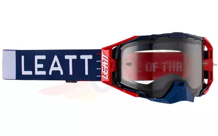 Leatt Velocity 6.5 V23 royal red navy navy motocicleta ochelari de protecție pentru motociclete fumate gri sticlă 58% - 8023020210