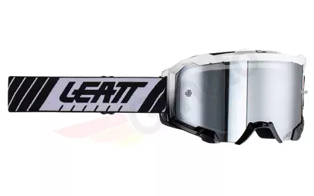 Leatt Velocity 4.5 V23 Iriz moottoripyörälasit musta valkoinen peili hopea 50% - 8023020410