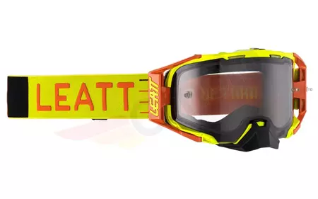 Gafas de moto Leatt Velocity 6.5 V23 amarillo fluo ahumado cristal gris 58%. - 8023020160
