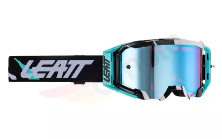 Motocyklové okuliare Leatt Velocity 5.5 V23 Iriz čierne biele modré zrkadlové modré ružové UC 26% - 8023020270