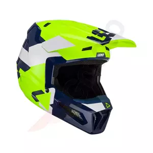 Helm Motorrad cross enduro Leatt GPX 2.5 V23 dunkelblau gelb weiß M-1