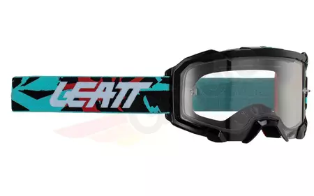 Leatt Velocity 4.5 V23 Motorradbrille schwarz blau rot klares Glas 83 - 8023020440