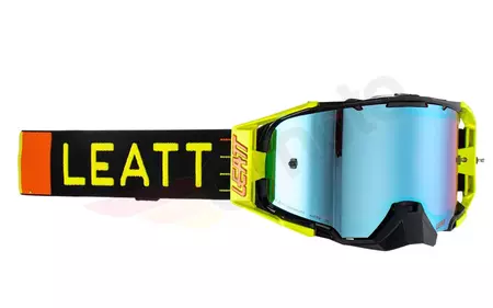 Очила за мотоциклет Leatt Velocity 6.5 V23 Iriz черни жълти флуо огледални сини розови UC 26% - 8023020100