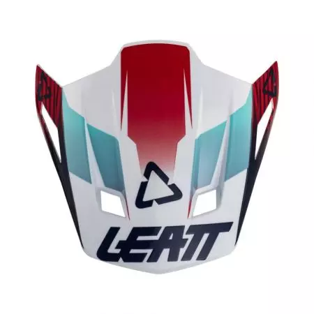 Capacete Leatt GPX 8.5 V23 branco real vermelho azul moto cross enduro viseira - 4023070170