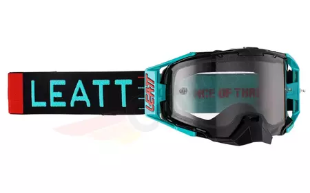 Leatt Velocity 6.5 V23 motorbril zwart blauw gerookt grijs glas 58%-1
