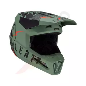 Capacete Leatt GPX 2.5 V23 verde cato preto L para motociclismo cross enduro-1