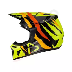 Leatt GPX 8.5 V23 cross enduro casco moto + Velocity 5.5 occhiali nero giallo fluo L-4
