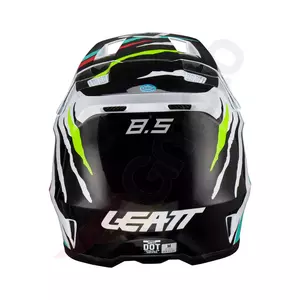 Leatt GPX 8.5 V23 cross enduro casco moto + Velocity 5.5 occhiali nero giallo fluo L-6