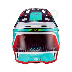 Leatt GPX 8.5 V23 крос ендуро мотоциклетна каска + очила Velocity 5.5 зелено лилаво синьо L-6