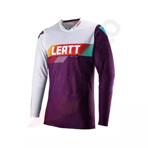 Shirt Motocross Hemd Offroad-Trikot Leatt 5.5 V23 Ultraweld indigo weiß violett M-2