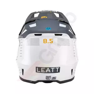 Capacete de motociclismo Leatt GPX 8.5 V23 cross enduro + óculos de proteção Velocity 5.5 branco grafite XL-6
