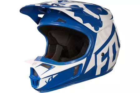 FOX V-1 RACE casco moto AZUL XXL-4