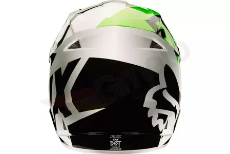 FOX V-1 RACE WHITE/BLACK/GREEN L motociklistička kaciga-5