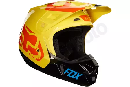 FOX V-2 casco moto PREME NEGRO/AMARILLO M-3