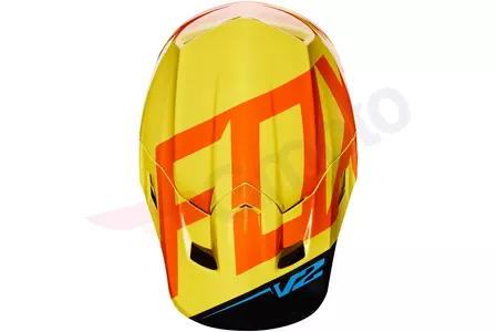 FOX V-2 casco moto PREME NEGRO/AMARILLO M-4