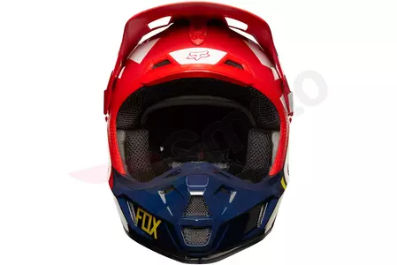 FOX V-2 casco moto PREME NAVY/RED L-4