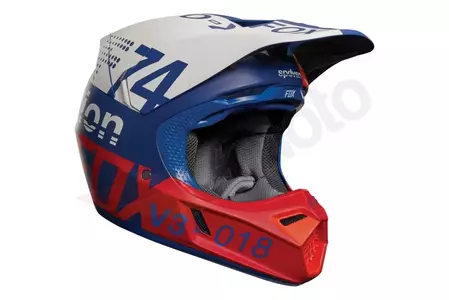 FOX V-3 casco moto DRAFTR AZUL XL-3