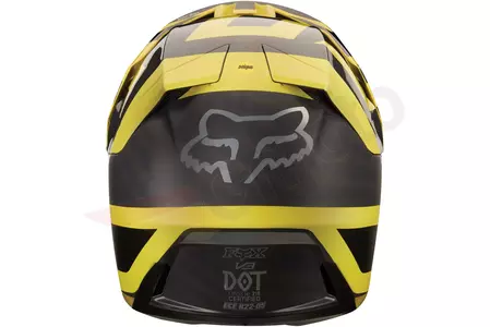 FOX V-3 PREEST DARK YELLOW S casco moto-6