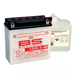 BS akumuliatorius 12N5.5-4B 5.5Ah 55Ah aptarnavimo paketas - 310531