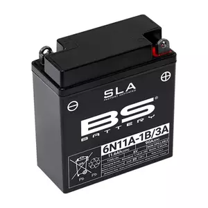 BS Battery 6N11A-1B/3A Batterie sans entretien 6V 11Ah 90A - 300915
