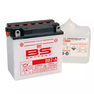 BS Batteri BB7-A 12N7-4A YB7-A 8Ah kan serviceres 105A 6 - 310592
