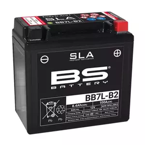 BS Batterie BB7L-B2 YB7-B2 8Ah wartungsfreie geflutete 100A Batterie - 300836
