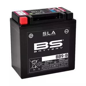 BS Batterie BB9-B YB9-B 9Ah wartungsfreie geflutete 120A Batterie - 300675