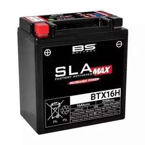 BS Batterie BTX16H Max YTX16H 14Ah wartungsfreie geflutete 220A Batterie - 300896