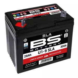 BS Battery SLA-U1-9 28Ah vedligeholdelsesfrit oversvømmet 300A plæneklipperbatteri - 300901