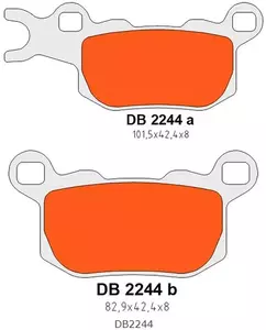 Pastillas de freno traseras Delta Braking DB2244OR-D KH685 - DB2244OR-D