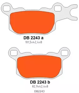 Pastiglie freno posteriori Delta Braking DB2243OR-D KH684 - DB2243OR-D