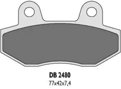 Plăcuțe de frână Delta Braking DB2480OR-N KH86 - DB2480OR-N
