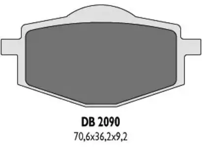 Plăcuțe de frână spate Delta Braking DB2090OR-N KH101 - DB2090OR-N