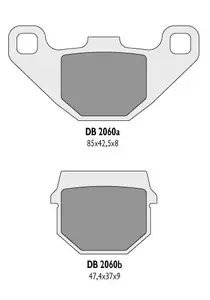 Brzdové destičky Delta Braking DB2060OR-N KH83 - DB2060OR-N
