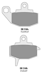Brzdové destičky Delta KH130 - DB2160OR-D
