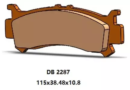 Delta Braking DB2287OR-D KH702 pravé přední brzdové destičky - DB2287OR-D