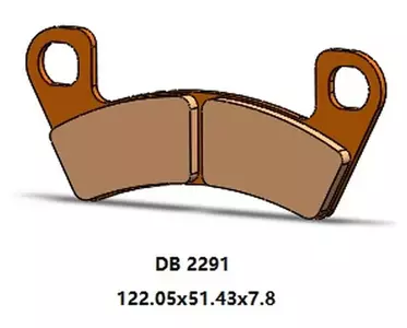 Delta Braking DB2291OR-D KH741 priekinės stabdžių trinkelės - DB2291OR-D