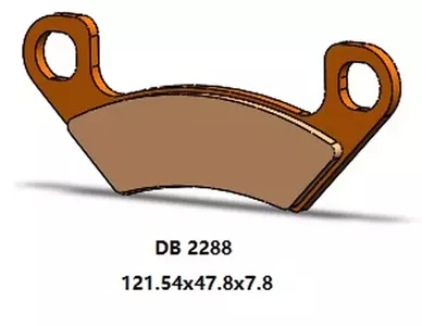 Pastillas de freno traseras Delta Braking DB2288OR-D KH742 - DB2288OR-D