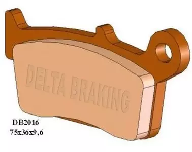 Delta Braking DB2016OR-D KH131/3 / KH233 plaquettes de frein arrière - DB2016OR-D
