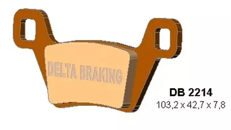 Pastillas de freno delanteras Delta Braking DB2214OR-D KH600 - DB2214OR-D