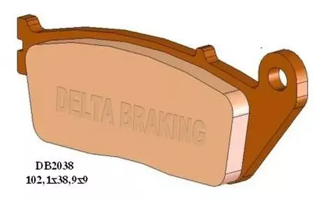 Přední brzdové destičky Delta Braking DB2038OR-D KH14 KH226 - DB2038OR-D