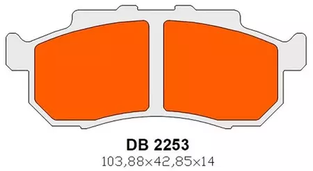 Delta Braking DB2253OR-D KH476 KH477 främre bromsbelägg - DB2253OR-D
