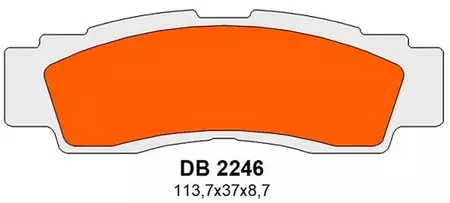 Přední brzdové destičky Delta Braking DB2246OR-D KH676 - DB2246OR-D