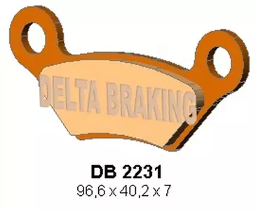 Delta Braking DB2231OR-D KH609 bromsbelägg fram/bak - DB2231OR-D